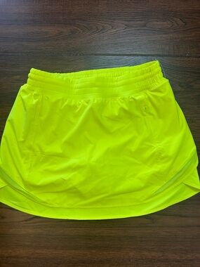 lululemon athletica Neon Yellow Athletic Skirt